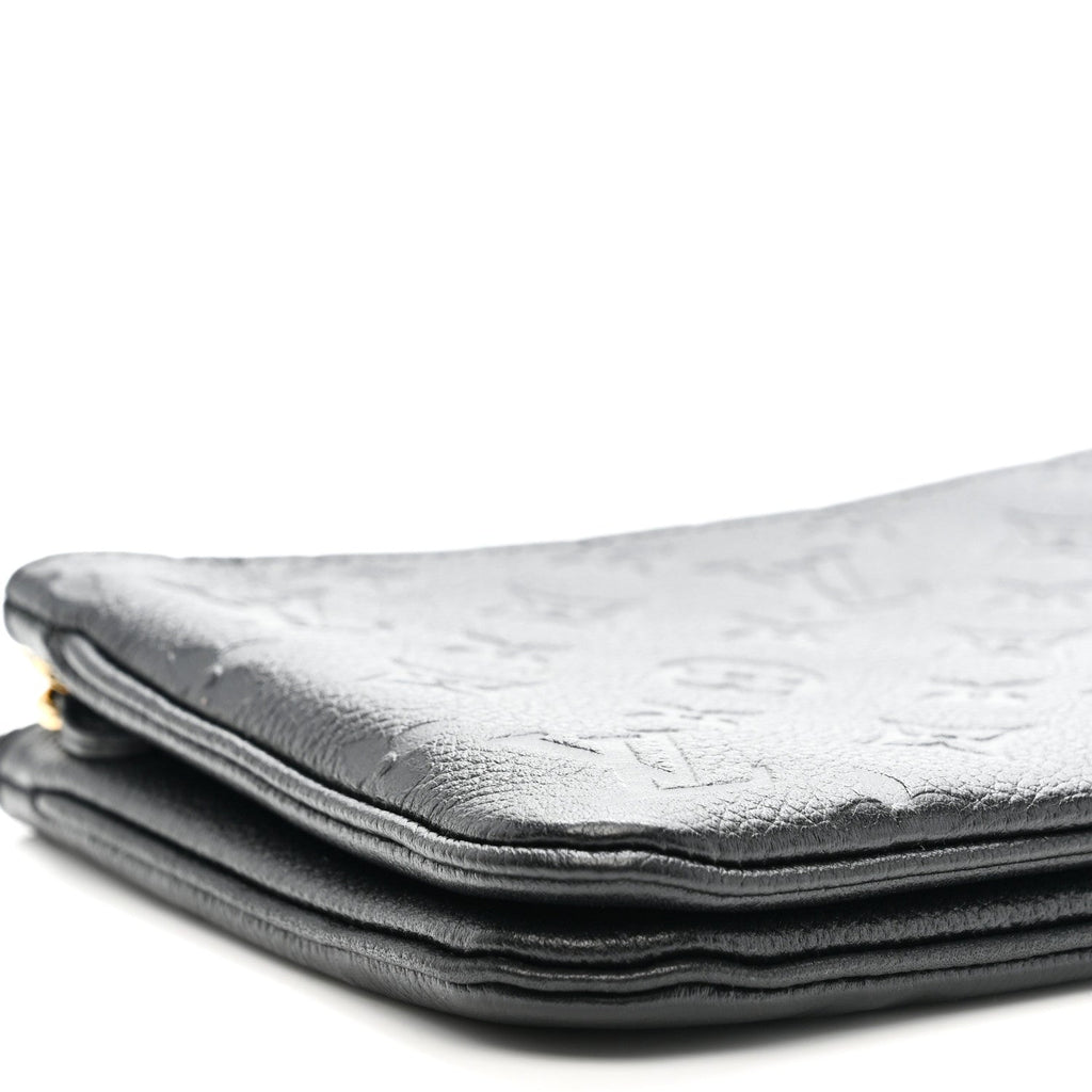 Louis Vuitton Empreinte Double Zip Pochette Black