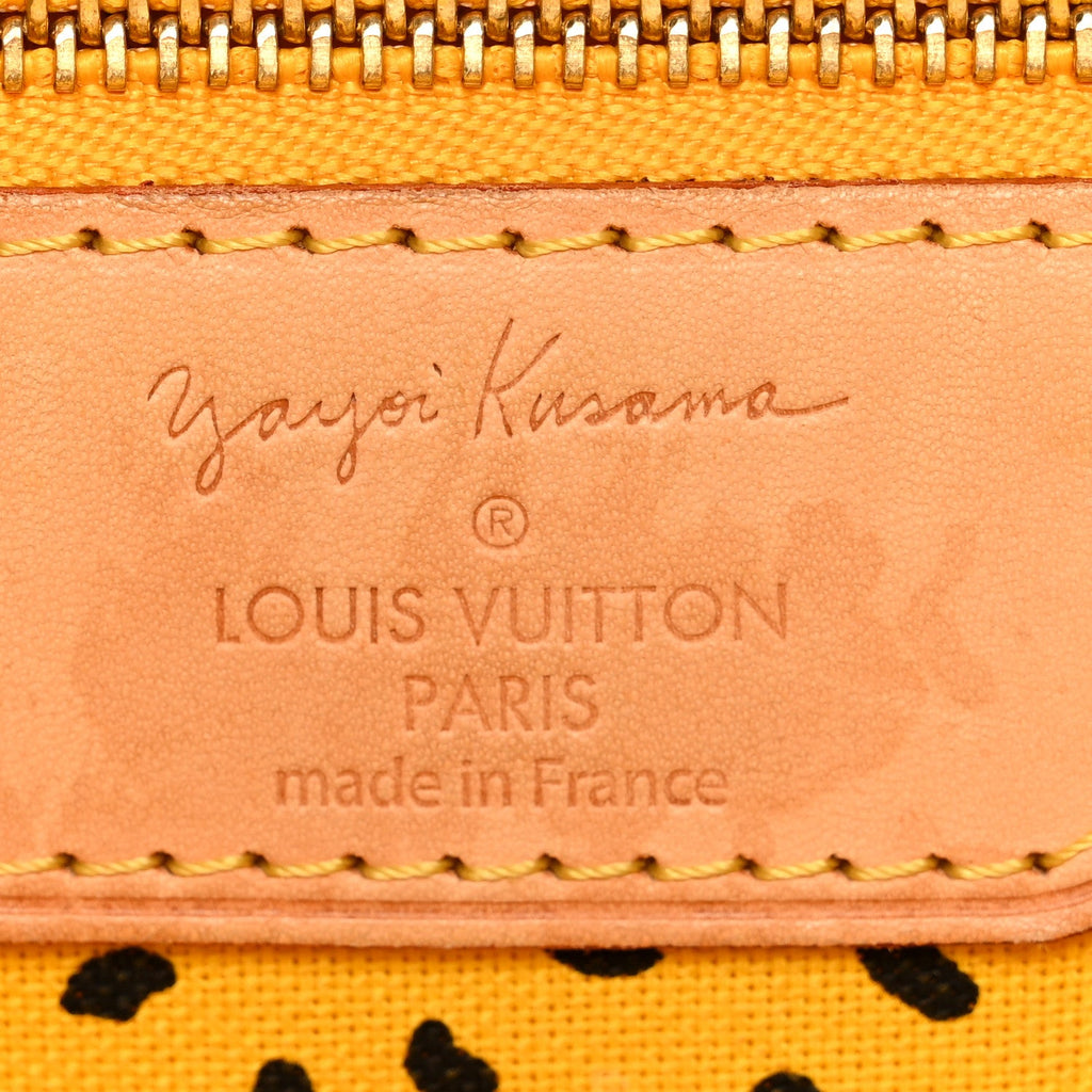 Louis Vuitton Monogram Kusama Waves Neverfull MM Yellow