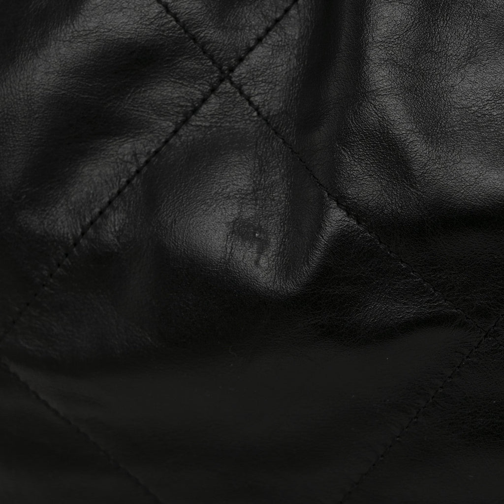 Chanel Shiny Calfskin Quilted Small Chanel 22 Black