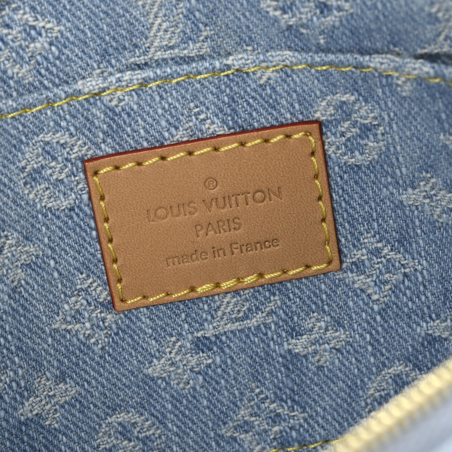 Louis Vuitton Denim Monogram Pochette Cosmetique PM Sky Blue