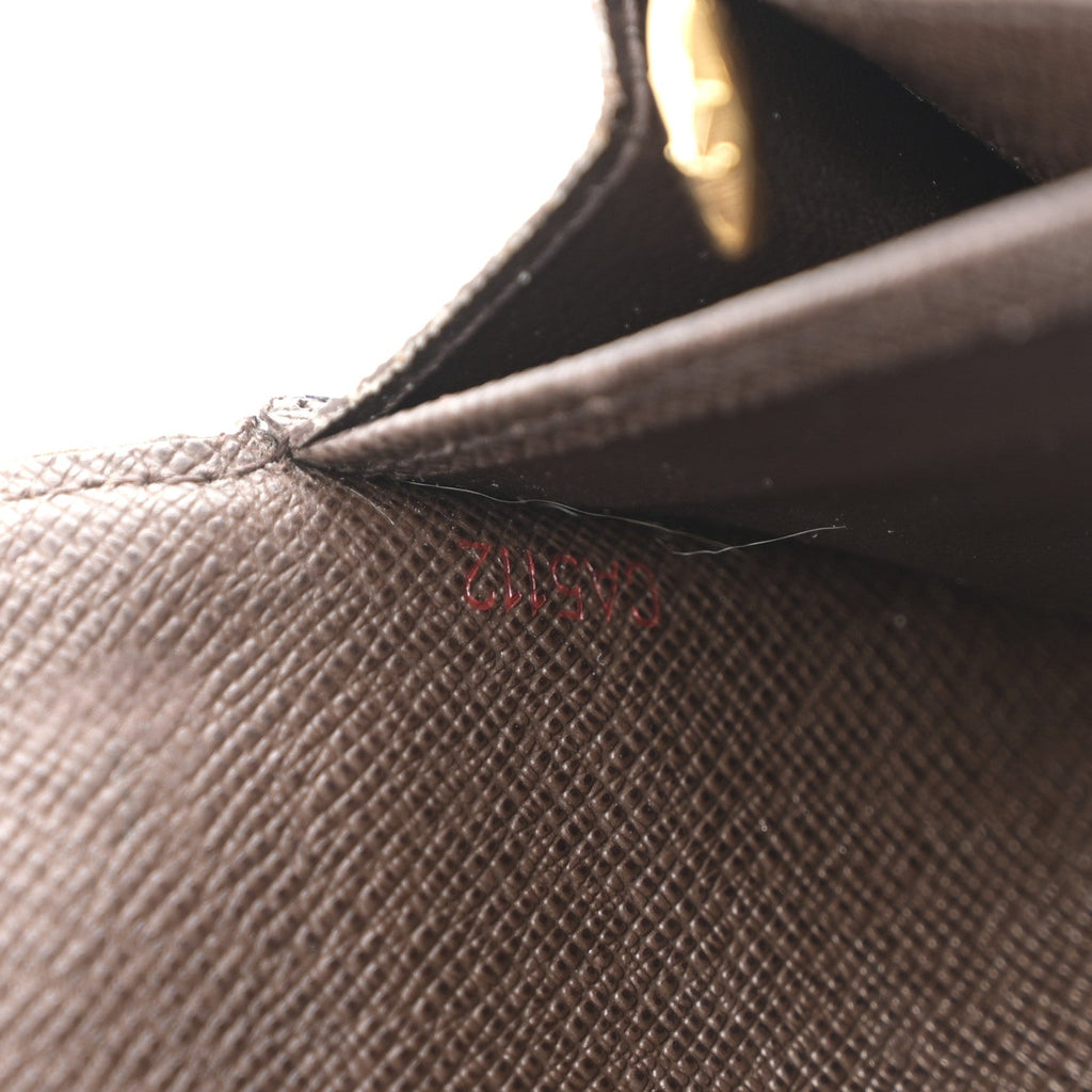 Louis Vuitton Damier Ebene Sistina Wallet