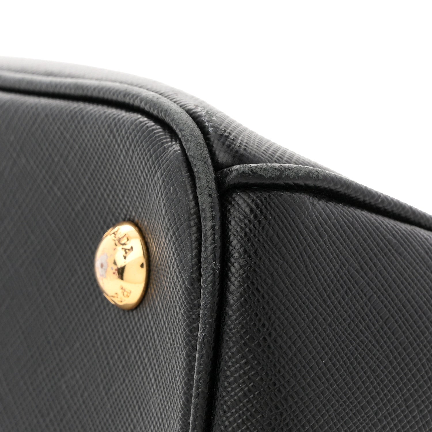 Prada Saffiano Medium Galleria Double Zip Tote Black