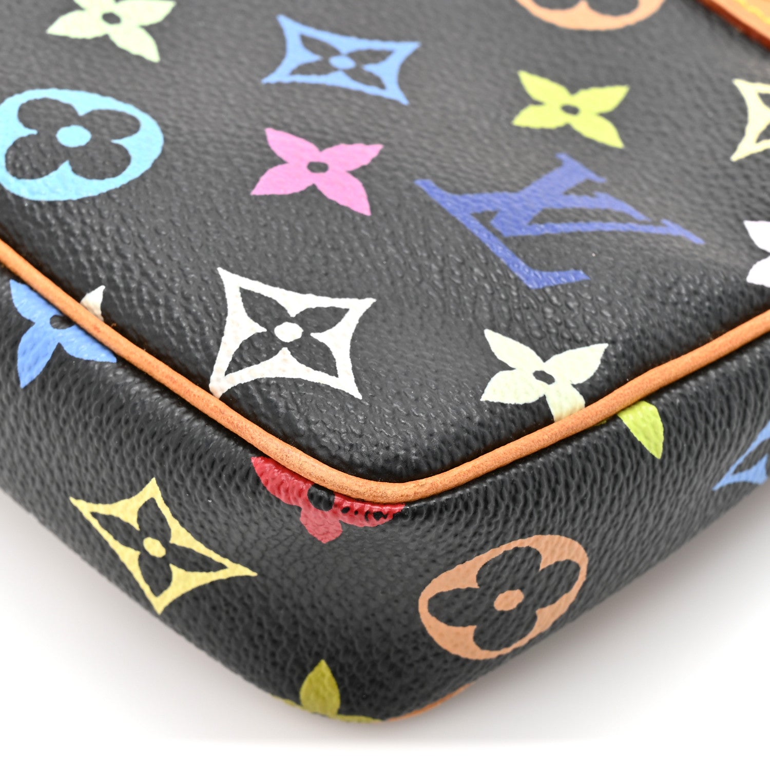 Louis Vuitton Monogram Multicolor Pochette Accessories Black