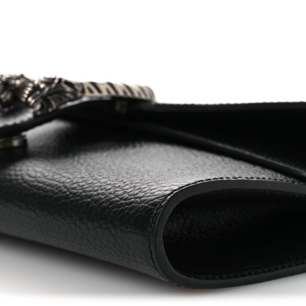 Gucci Dollar Calfskin Web Small Dionysus Crossbody Bag Black