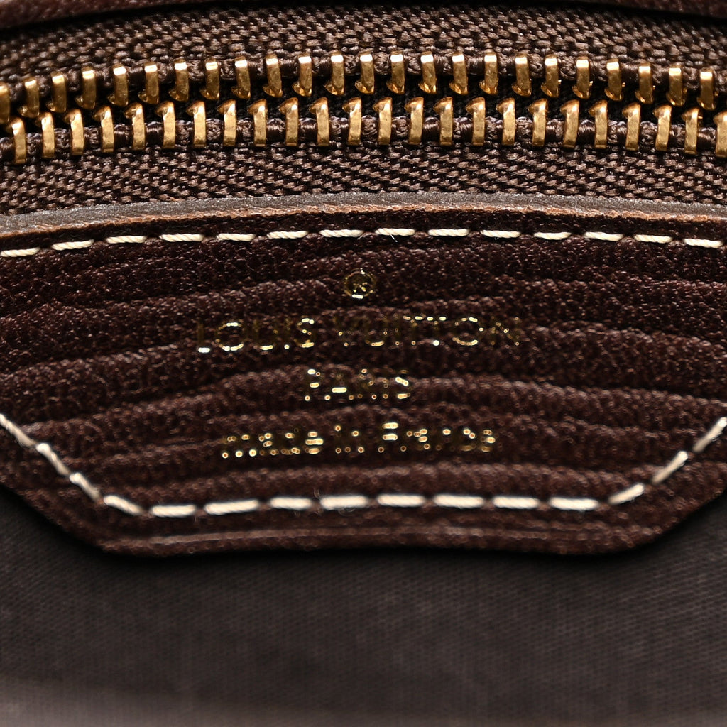 Louis Vuitton Mini Lin Monogram Bucket Bag Ebene