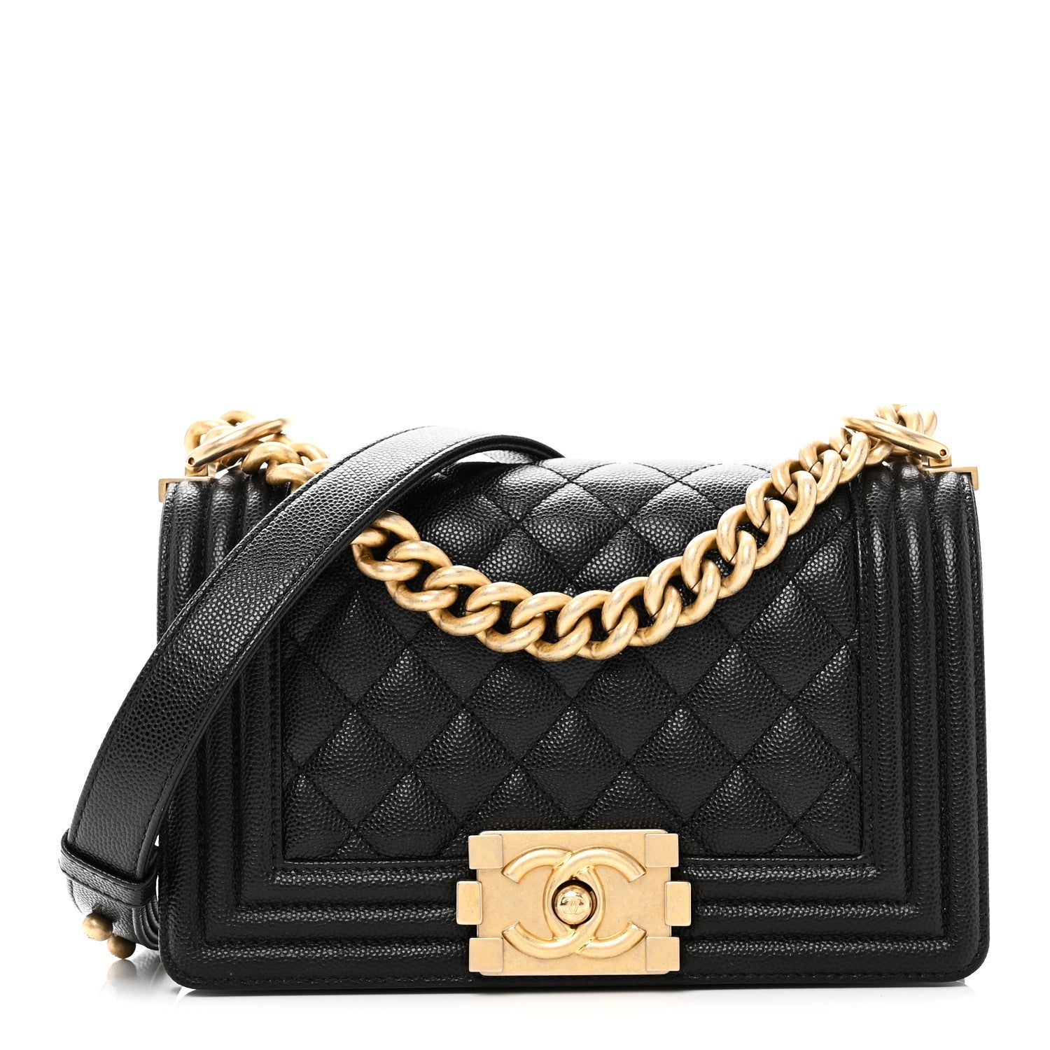 Chanel Caviar Quilted Small Boy Flap Black