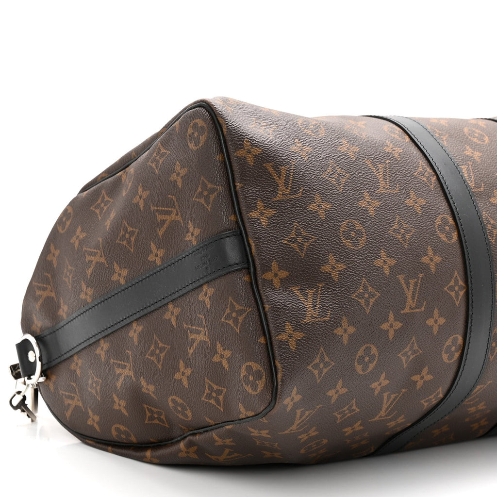 Louis Vuitton Monogram Macassar Keepall Bandouliere 45