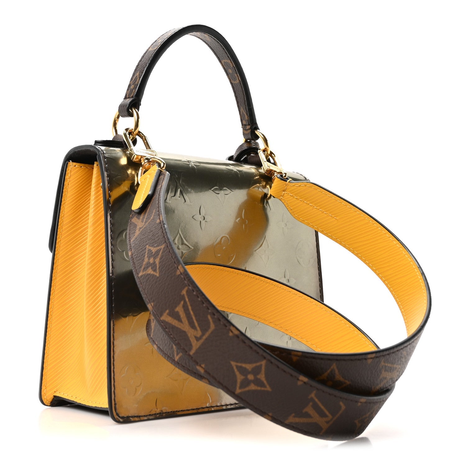Louis Vuitton Vernis Epi Monogram Spring Street Bitume Metallise