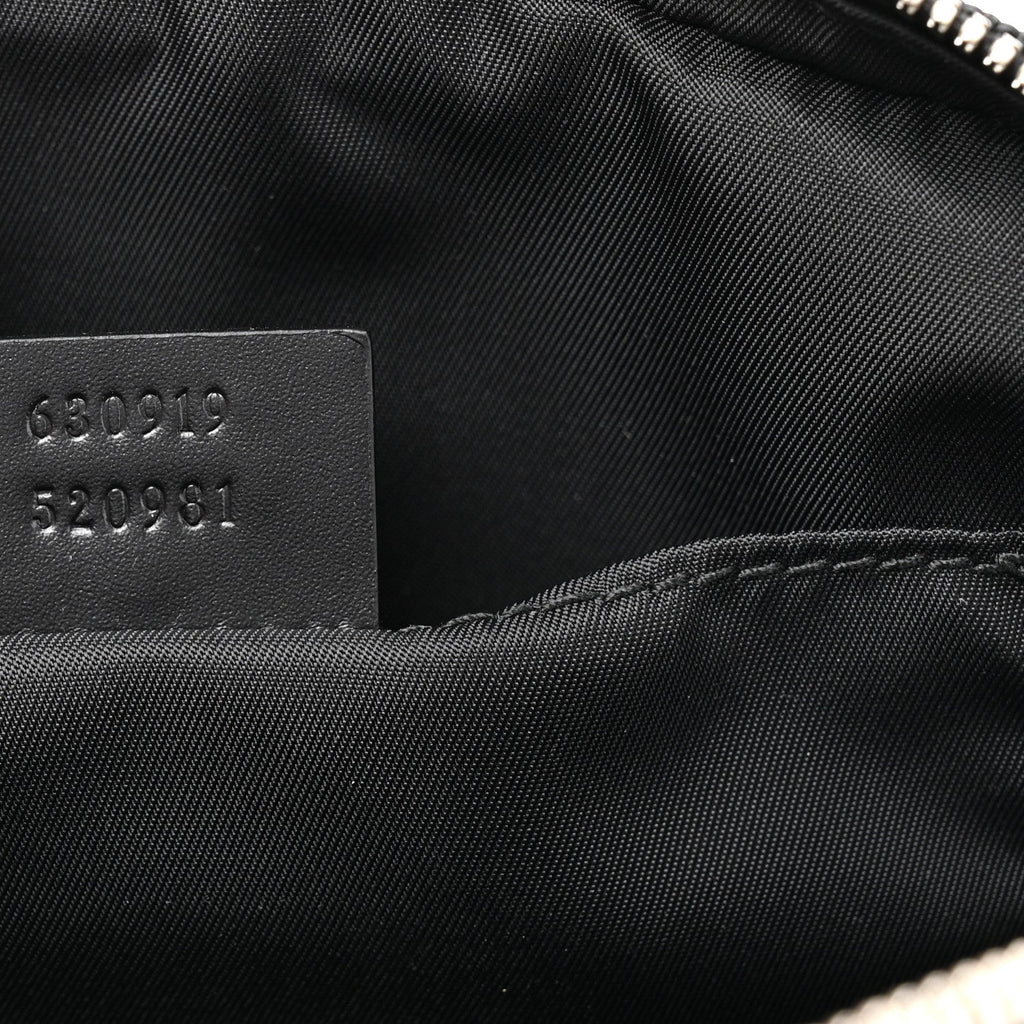 Gucci Canvas Web Slim Belt Bag Black