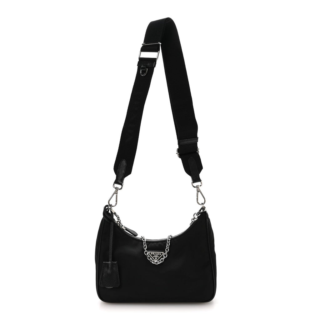 Prada Nylon Re-Edition 2005 Shoulder Bag Black