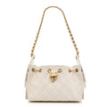 Chanel Caviar Quilted Mini Chanel 25 Handbag White