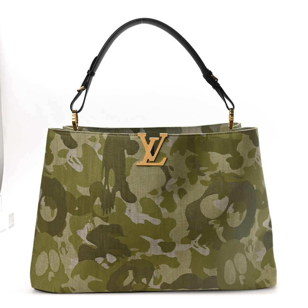 Louis Vuitton LV X TM Washed Denim Artycapucines Camouflage XXXL Khaki