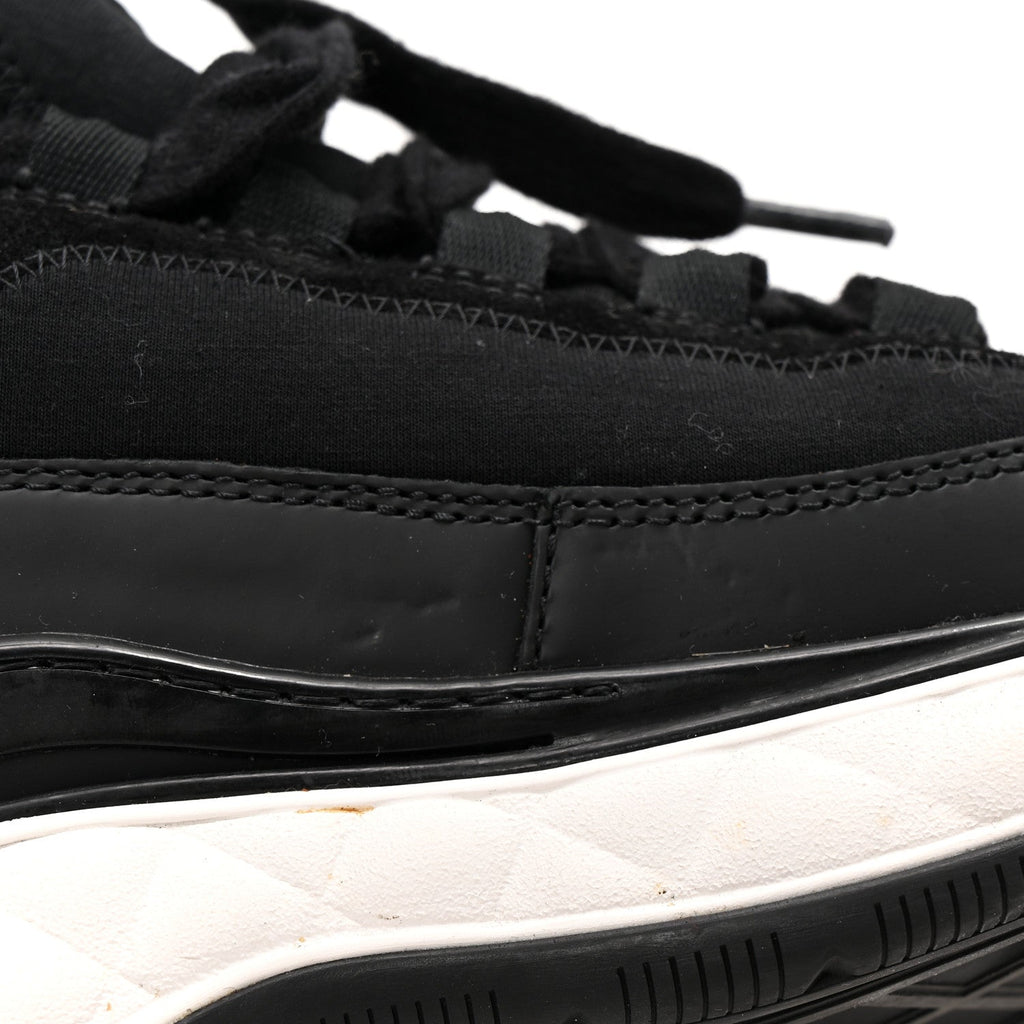 Chanel Velvet Calfskin Mixed Fibers CC Sneakers 36 Black