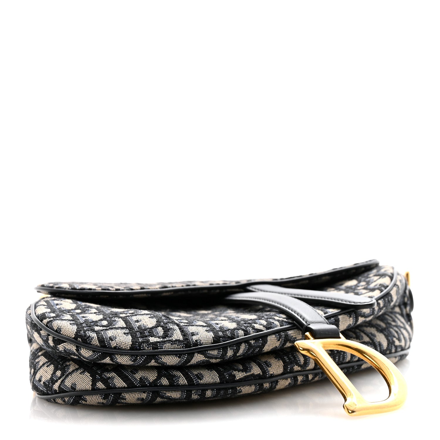 Christian Dior Oblique Saddle Bag Blue