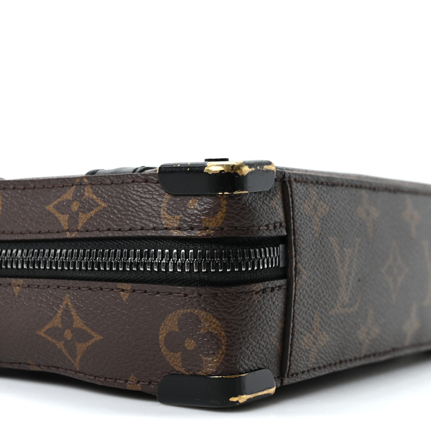 Louis Vuitton Monogram Macassar Handle Soft Trunk Black