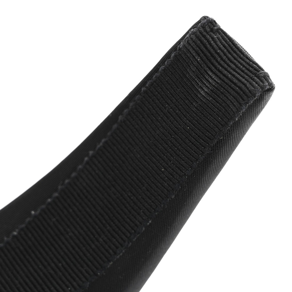 Prada Re-Nylon Metal Triangle Logo Headband Black