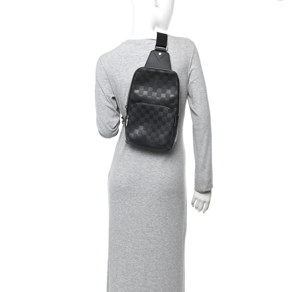 Louis Vuitton Damier Graphite Avenue Sling Bag Onyx Silver