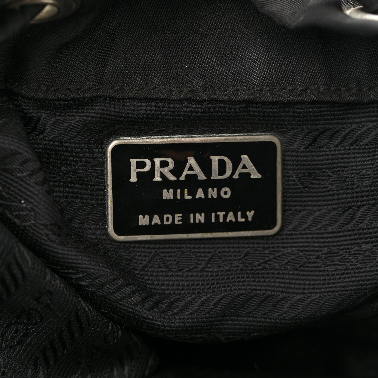 Prada Nylon Vela Mini Cinch Backpack Black