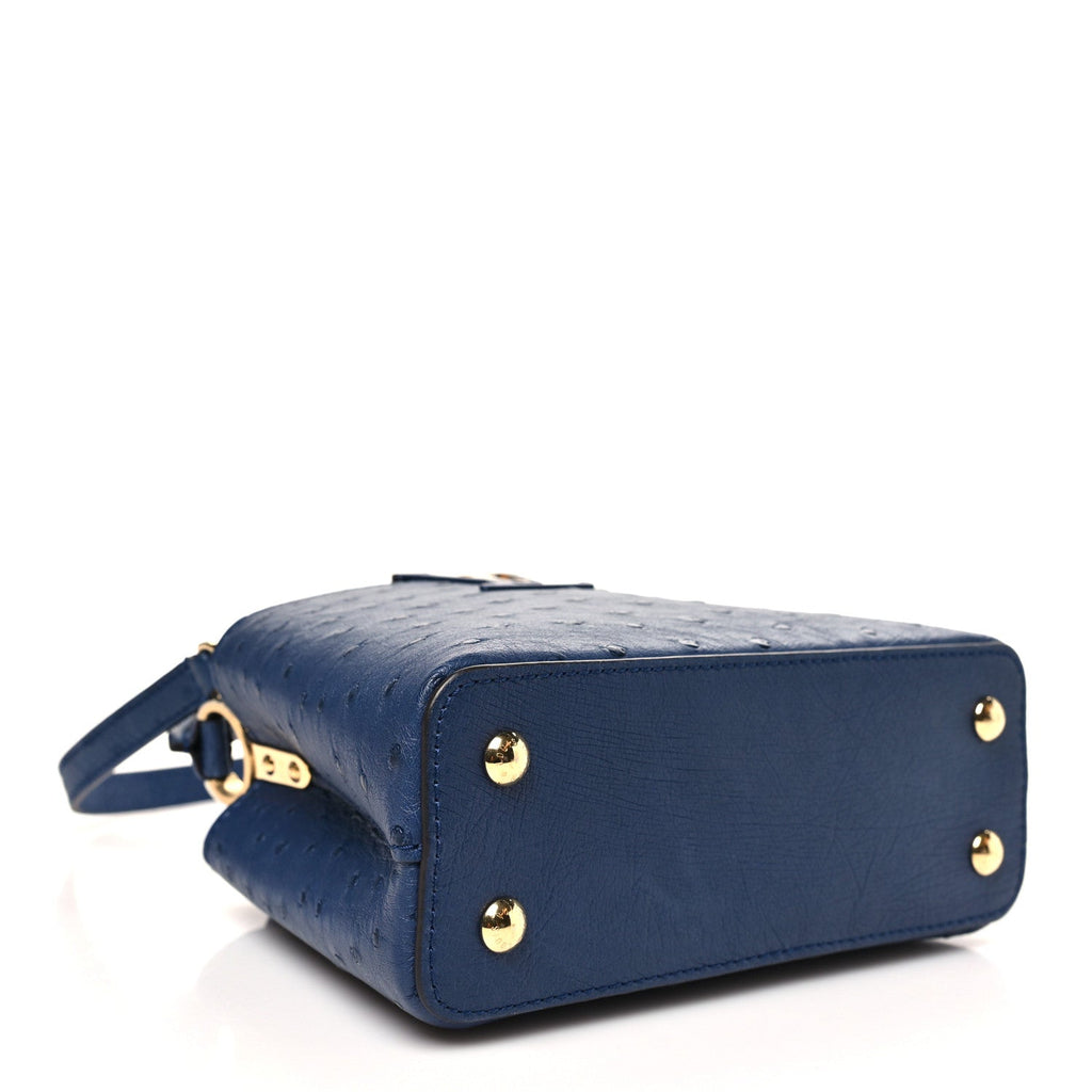Louis Vuitton Ostrich Capucines Mini Indigo