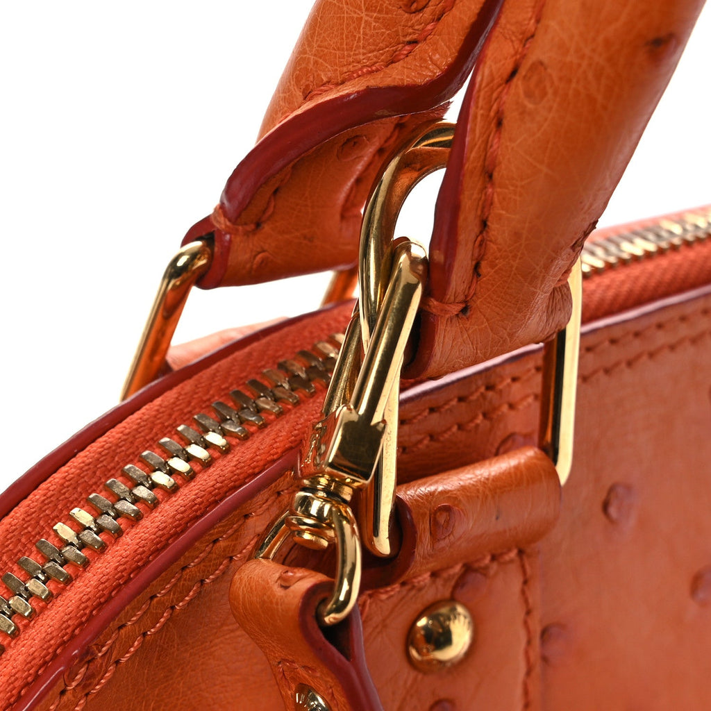 Louis Vuitton Ostrich Alma BB Piment