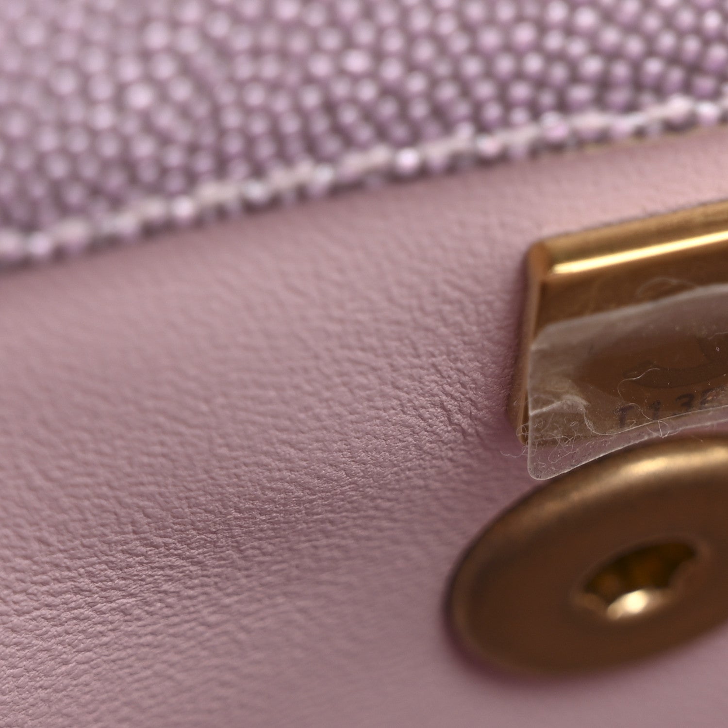 Chanel Metallic Caviar Quilted Mini Coco Handle Flap Light Pink