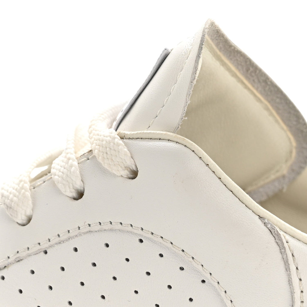 Calfskin CC Womens Sneakers 38 White