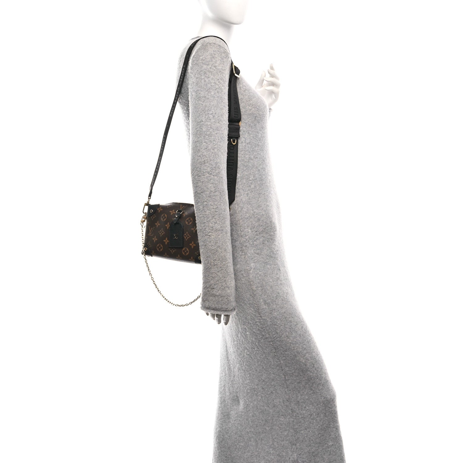 Louis Vuitton Monogram Petite Malle Souple Black