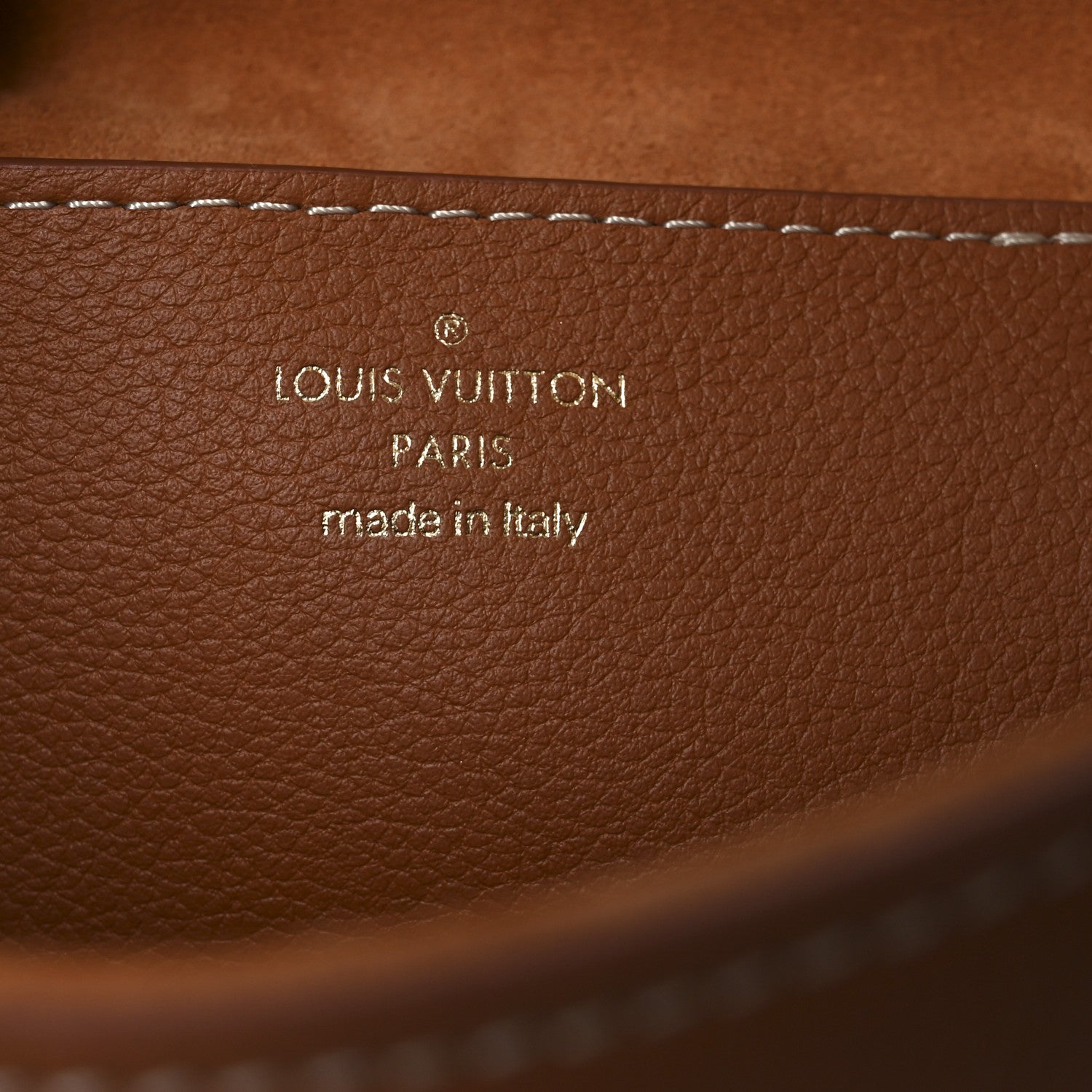 Louis Vuitton Calfskin Soft Twist Shoulder Bag Cognac