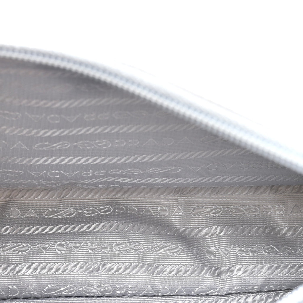 Prada Tessuto Nylon Mini Re-Edition 2000 Bag Fiordaliso