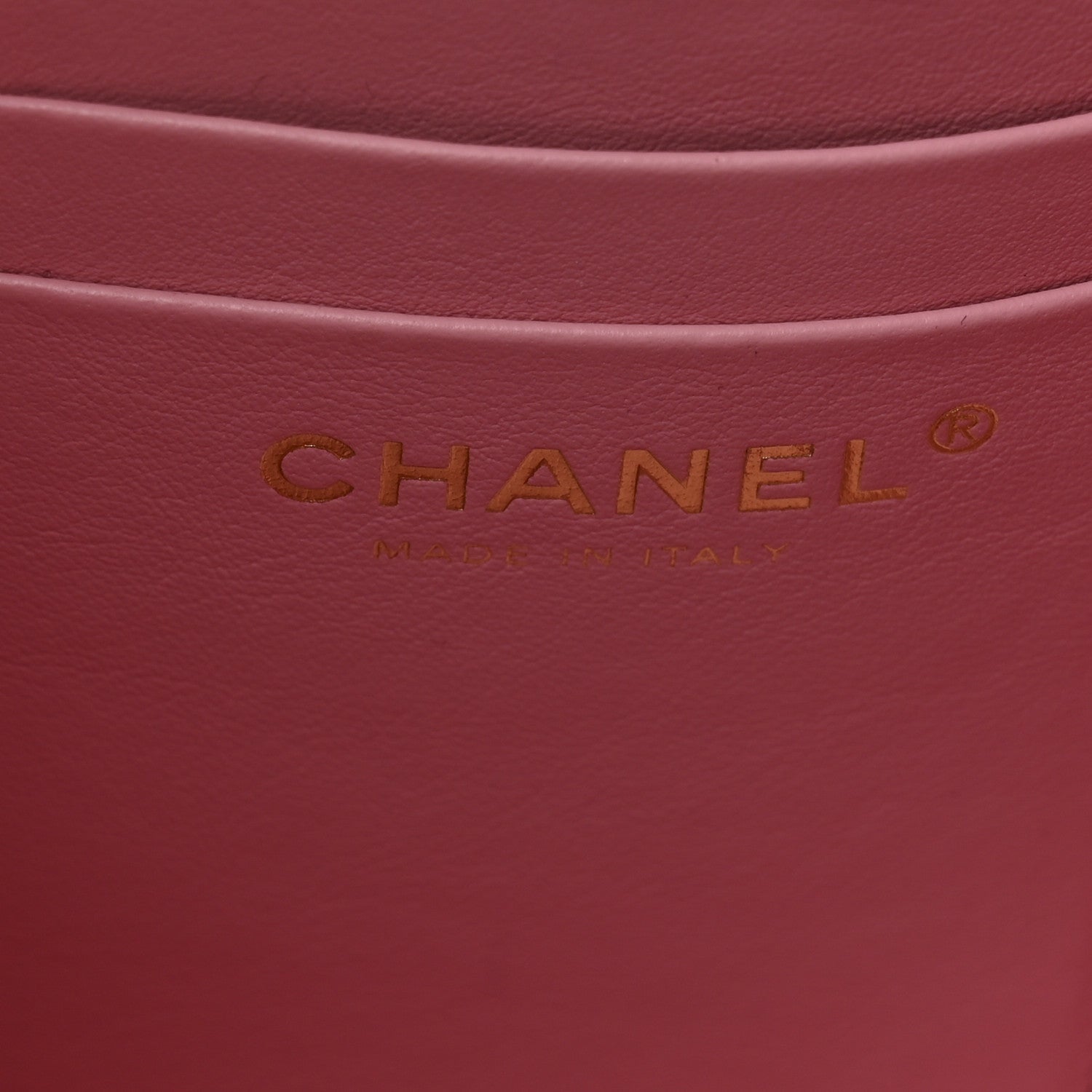 Chanel Caviar Quilted Tiny CC Vanity Case With Chain Pink