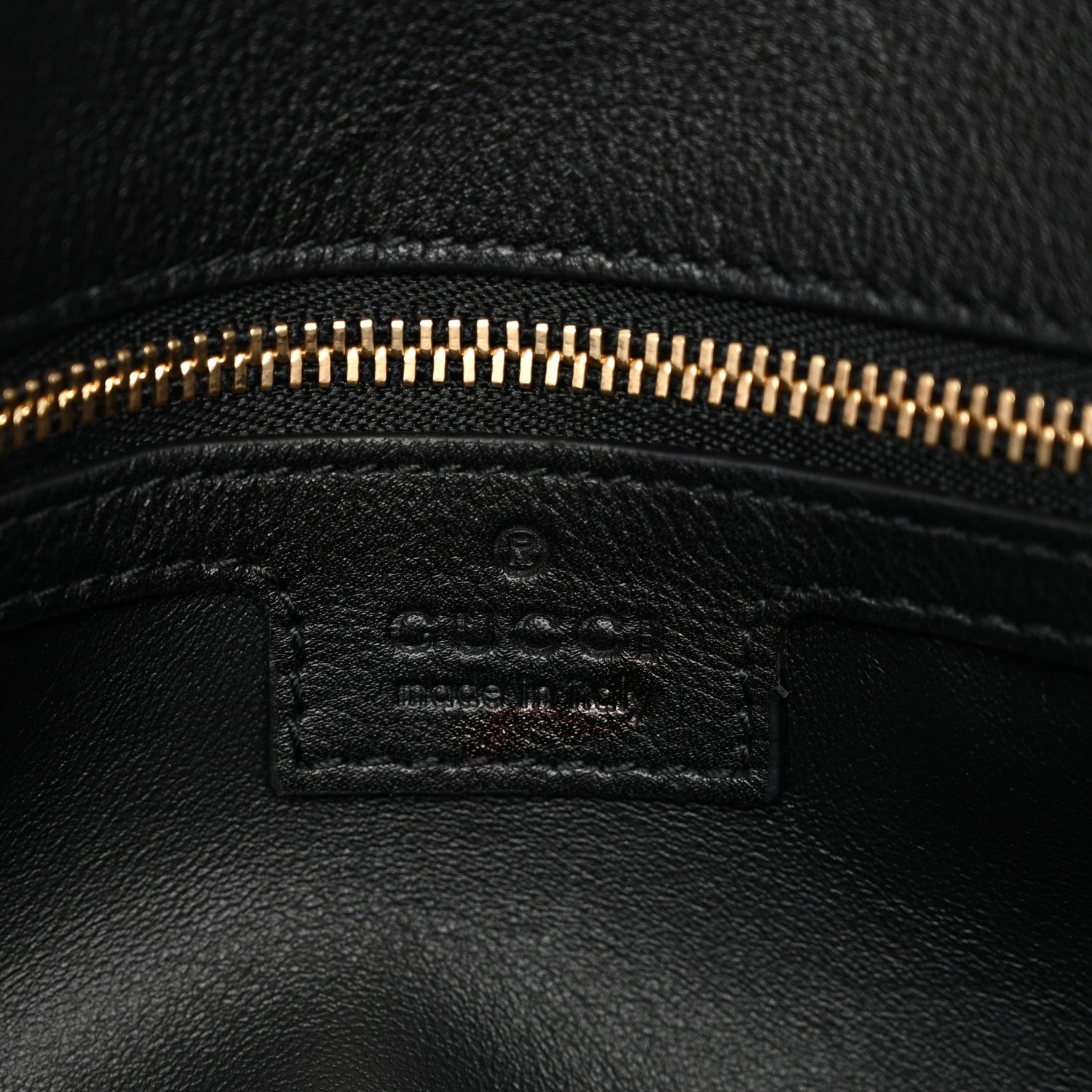 Gucci Roxy Calfskin Blondie Chain Shoulder Flap Bag Black