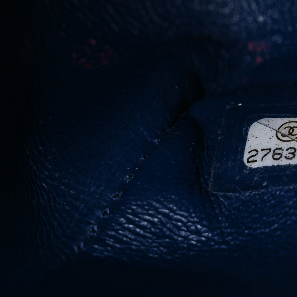 Chanel Denim Quilted Medium Double Flap Blue