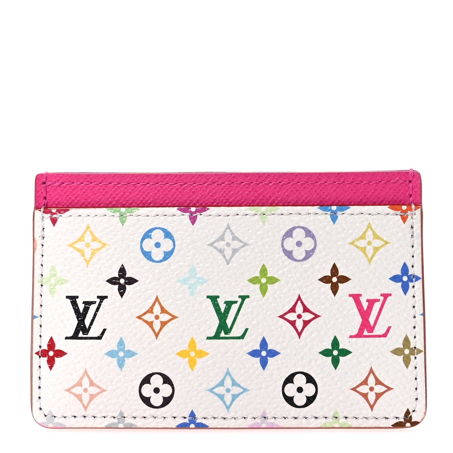 Louis Vuitton LV X TM Monogram Multicolor Card Holder Kawaii Pink