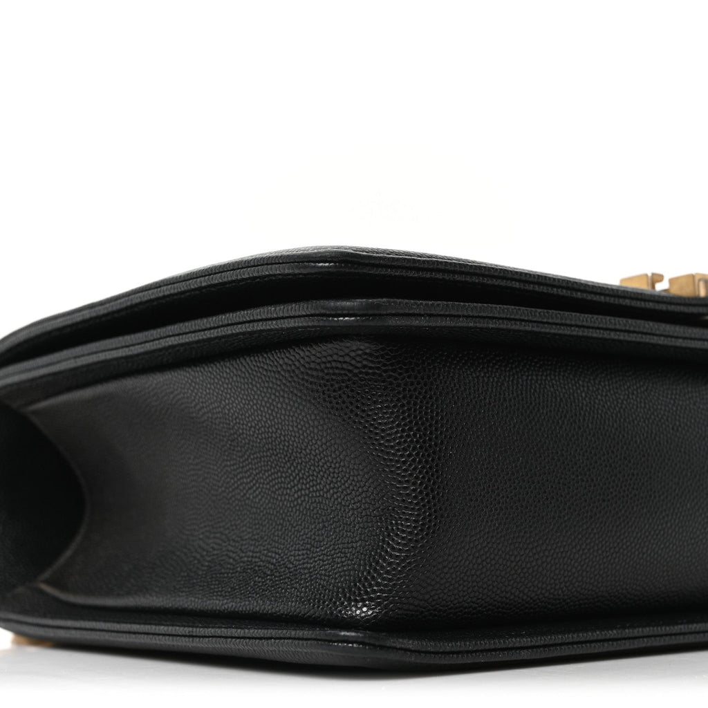 Chanel Caviar Quilted New Medium Boy Flap Black