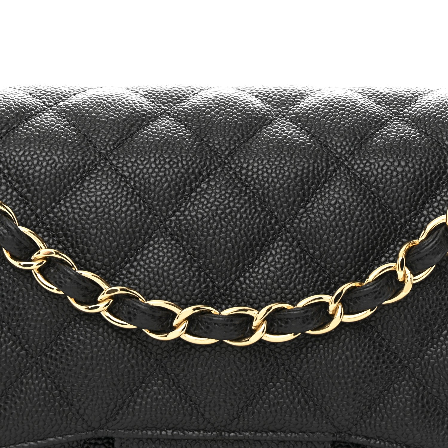 Chanel Caviar Quilted Jumbo Double Flap Black