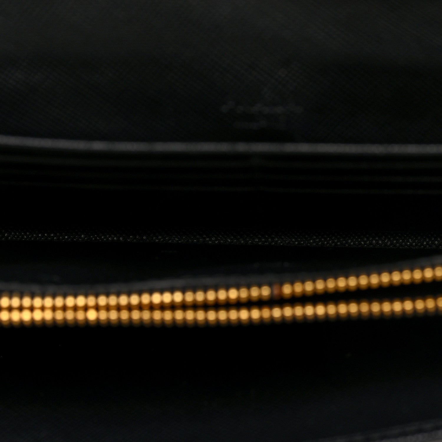 Prada Saffiano Metal Continental Flap Wallet Black