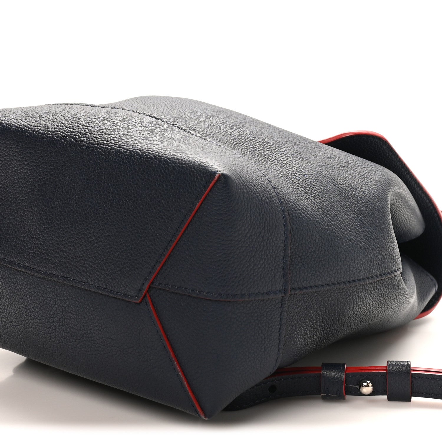 Louis Vuitton Soft Calfskin Lockme Backpack Marine Rouge