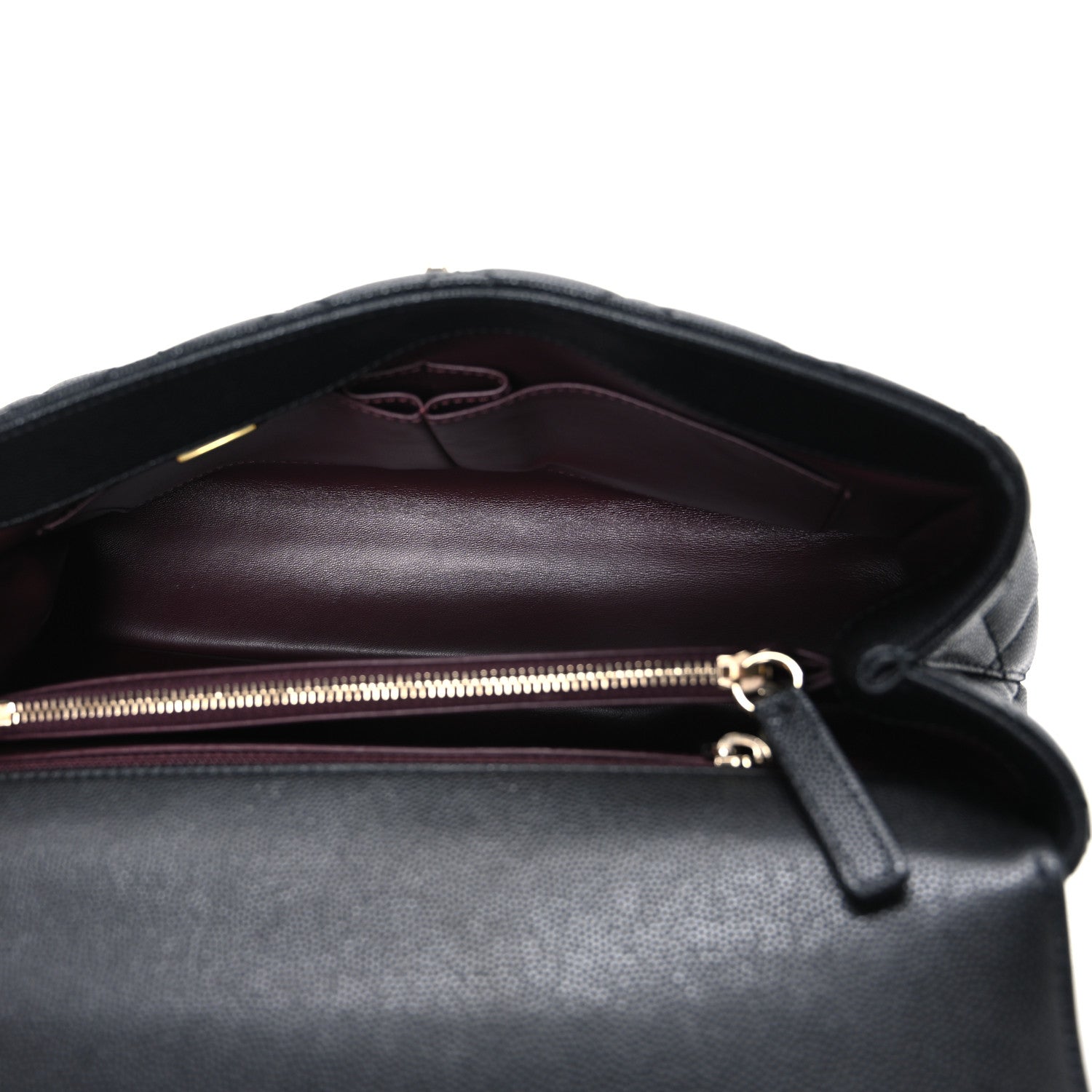 Chanel Caviar Quilted Small Coco Handle Flap Black