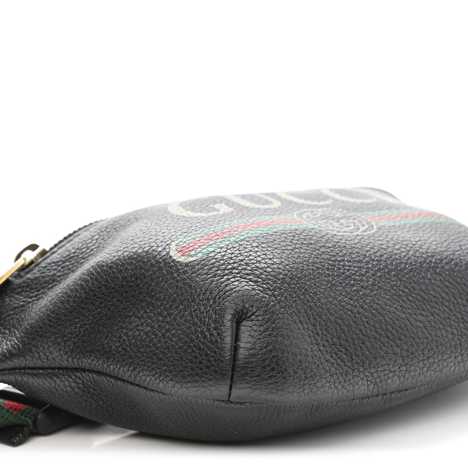 Gucci Grained Calfskin Small Logo Belt Bag Black