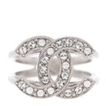 Crystal CC Ring 54 6.75 Silver