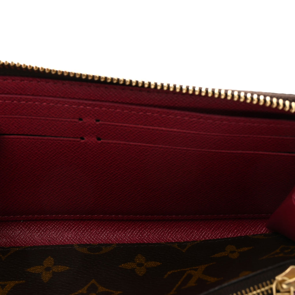 Louis Vuitton Monogram Clemence Wallet Fuchsia