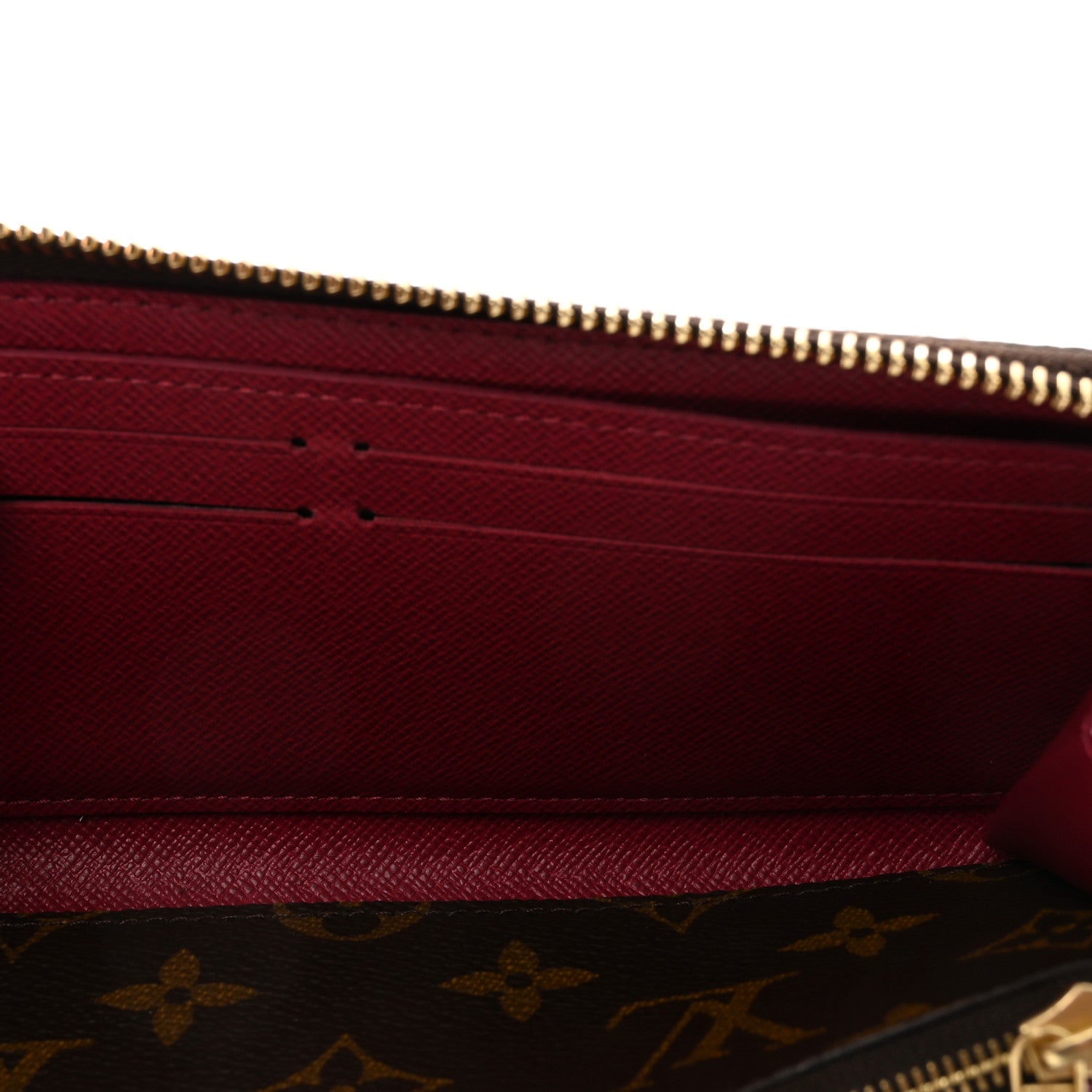 Louis Vuitton Monogram Clemence Wallet Fuchsia