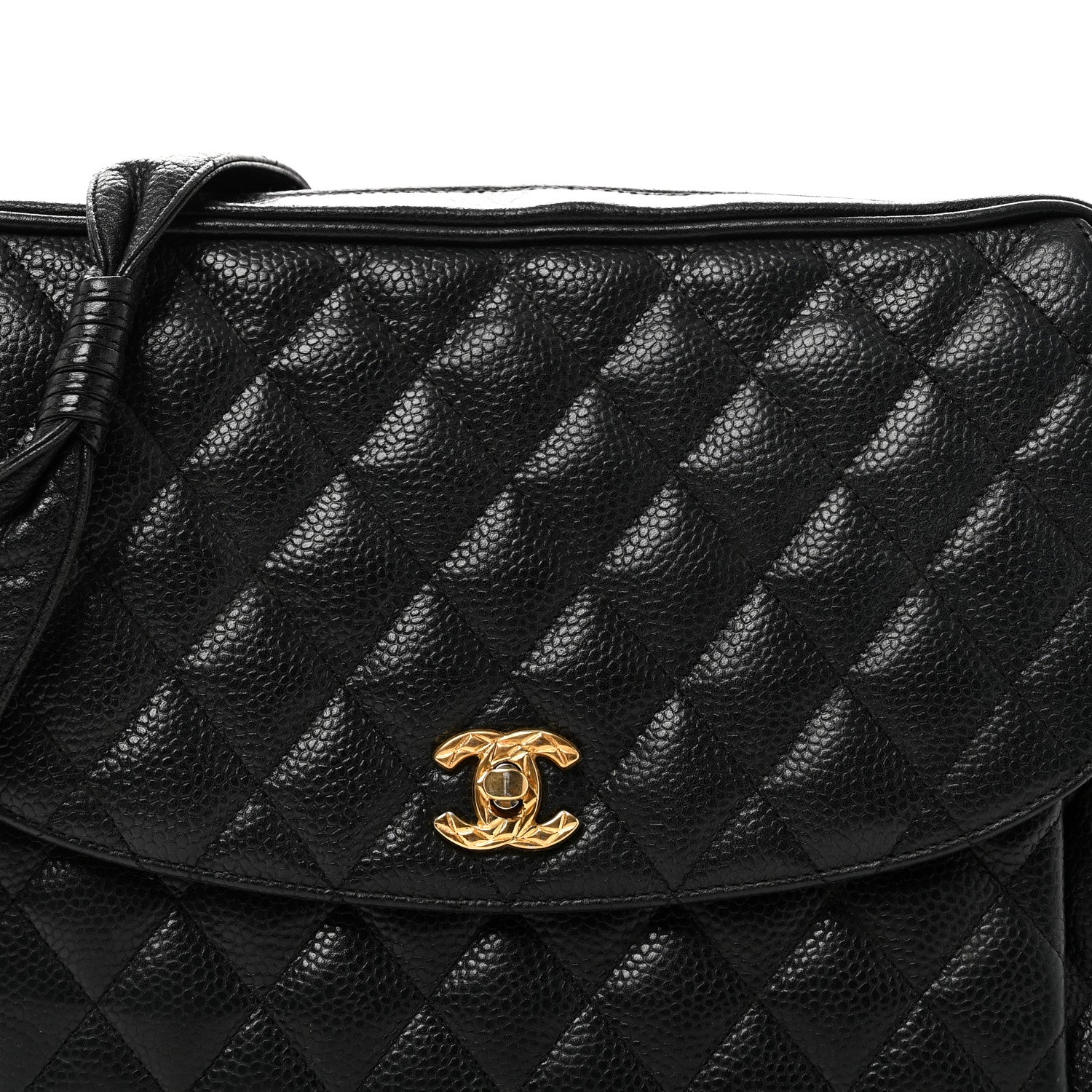 Chanel Caviar Quilted Flap Shoulder Bag Black