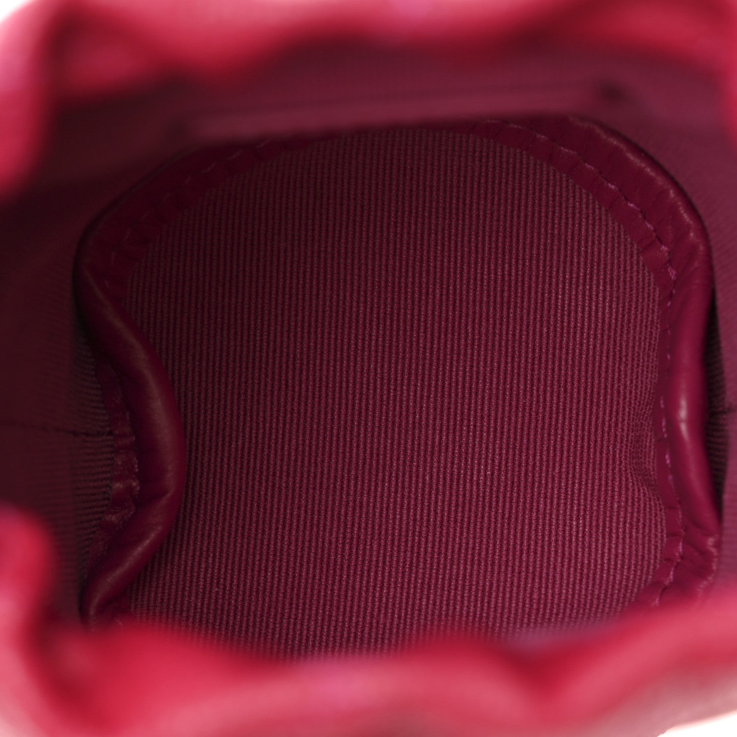 Chanel Caviar Quilted Twist Your Buttons Mini Bucket Bag Fuchsia