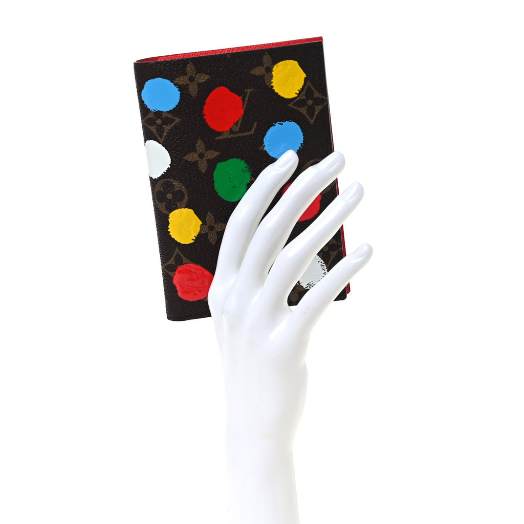 Louis Vuitton LV X YK Monogram Dots Passport Cover Multicolor