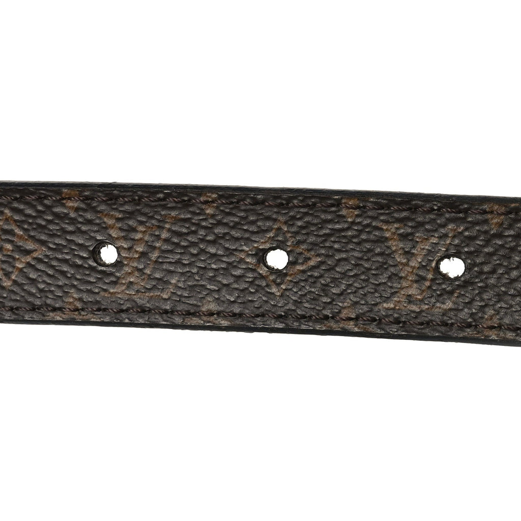 Louis Vuitton Calfskin Monogram 25mm LV Circle Reversible 80 32 Belt Black