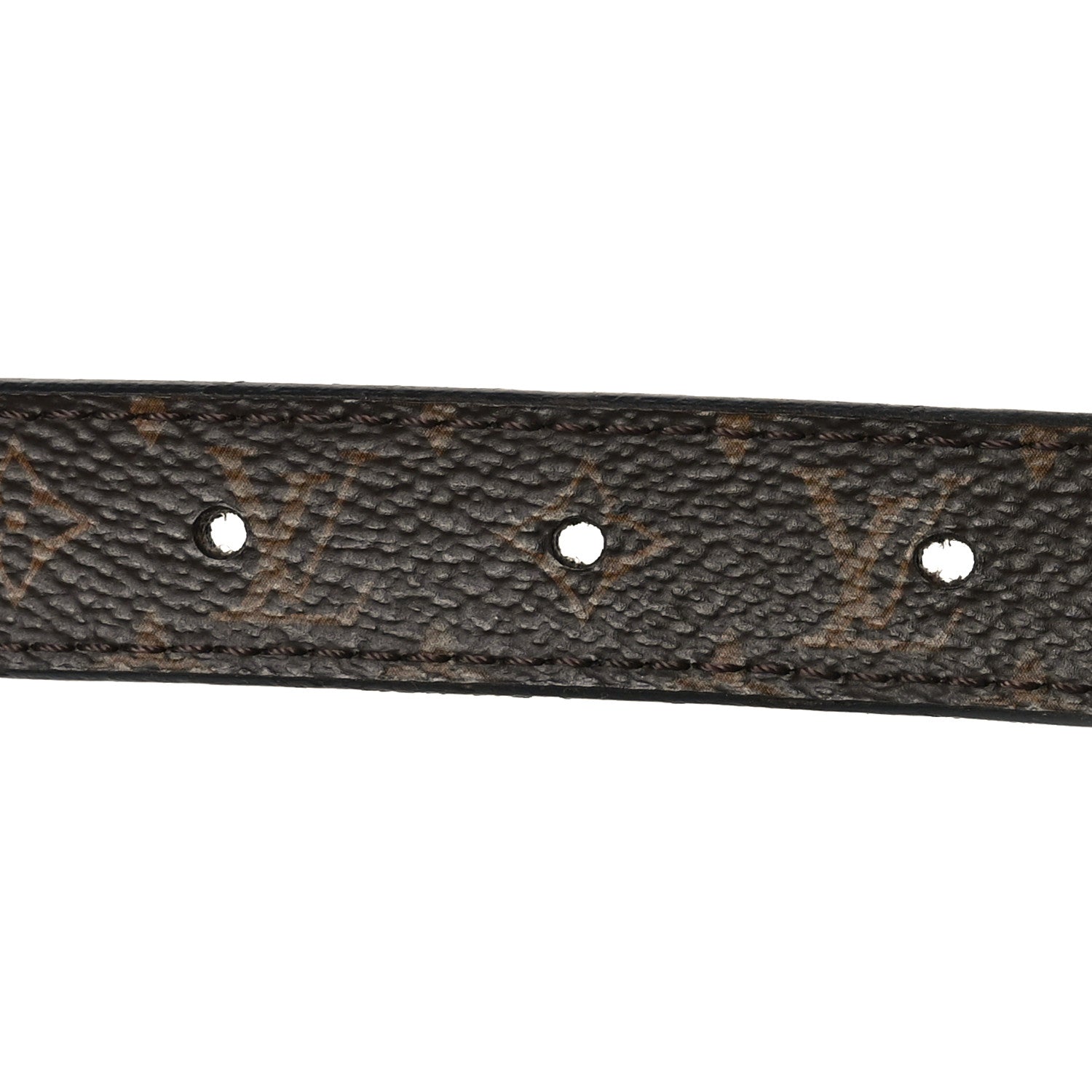 Louis Vuitton Calfskin Monogram 25mm LV Circle Reversible 80 32 Belt Black