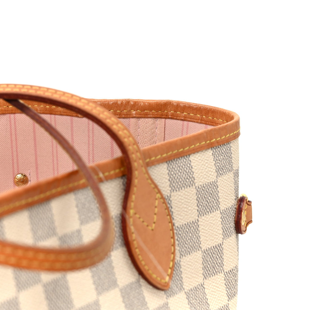 Louis Vuitton Damier Azur Neo Neverfull MM Rose Ballerine