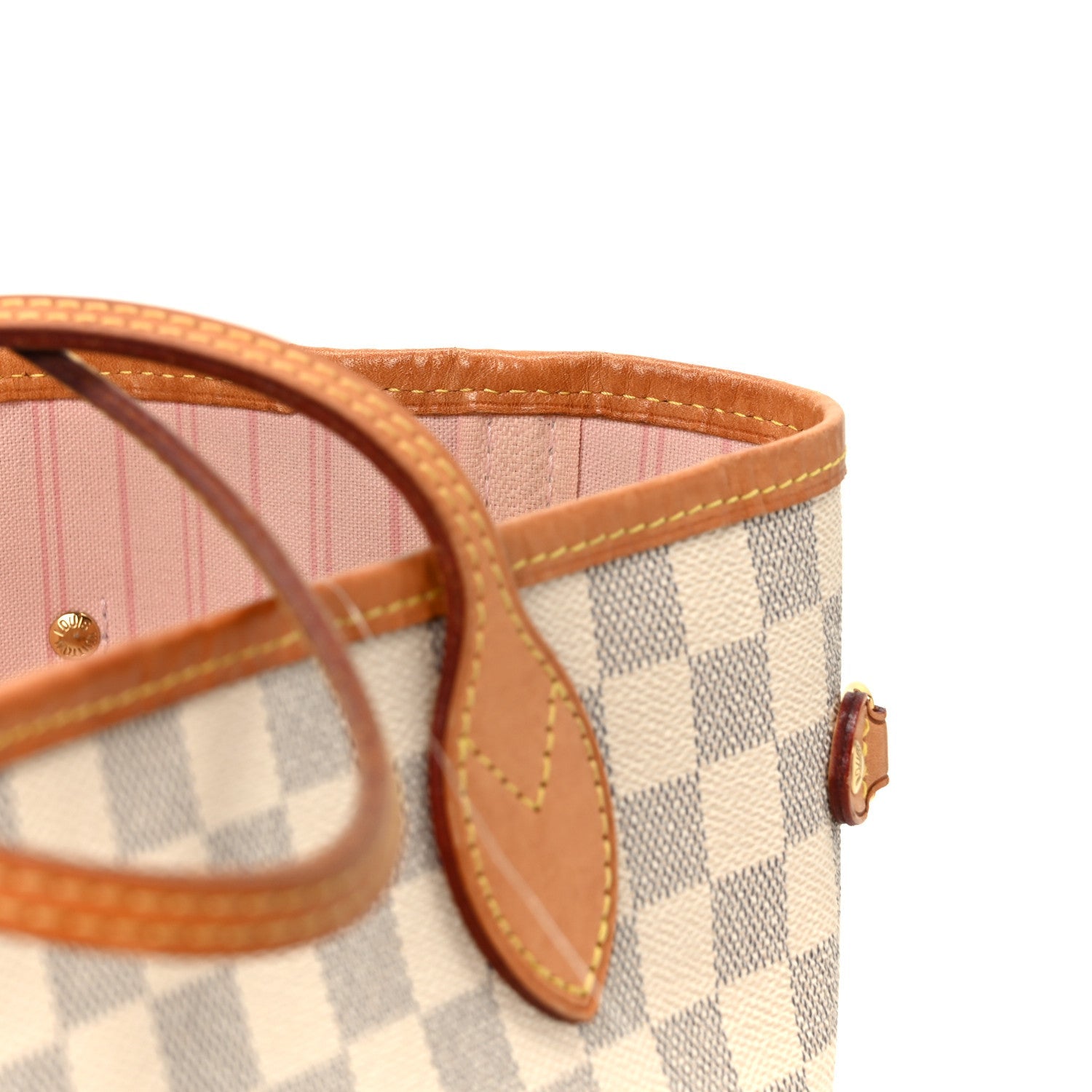 Louis Vuitton Damier Azur Neo Neverfull MM Rose Ballerine