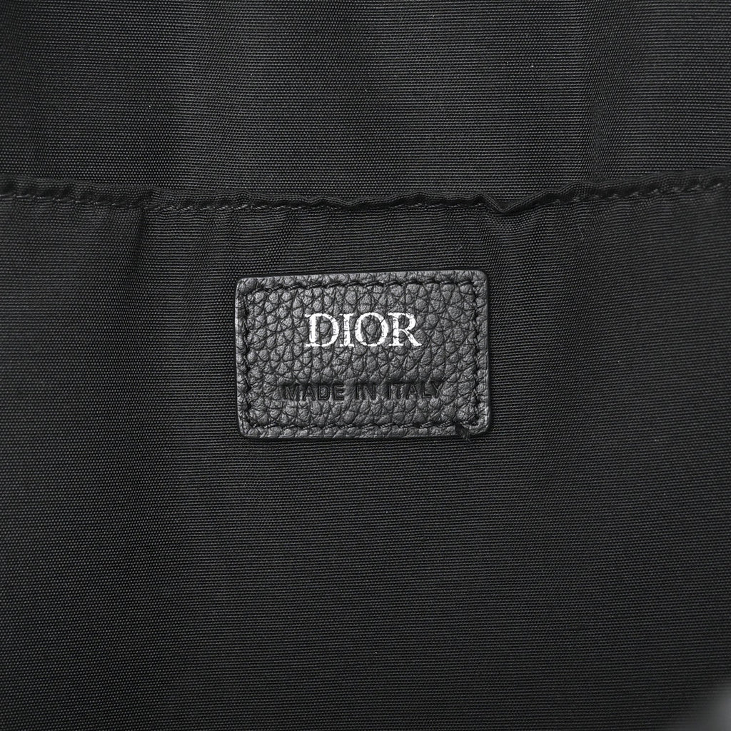 Christian Dior Oblique Calfskin Rider Kid's Backpack Beige Black